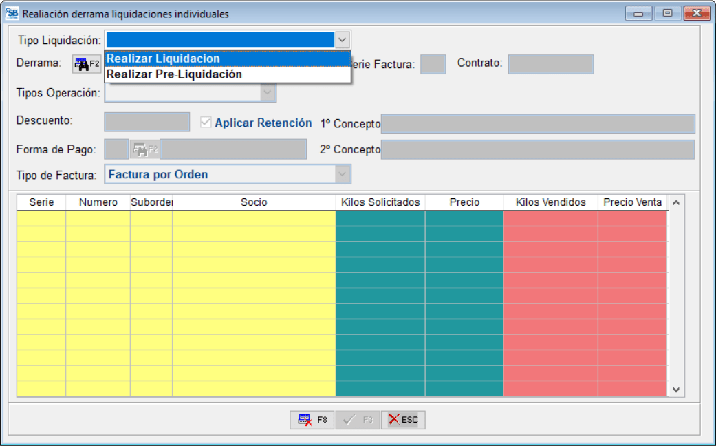 Facturación Órdenes de Venta