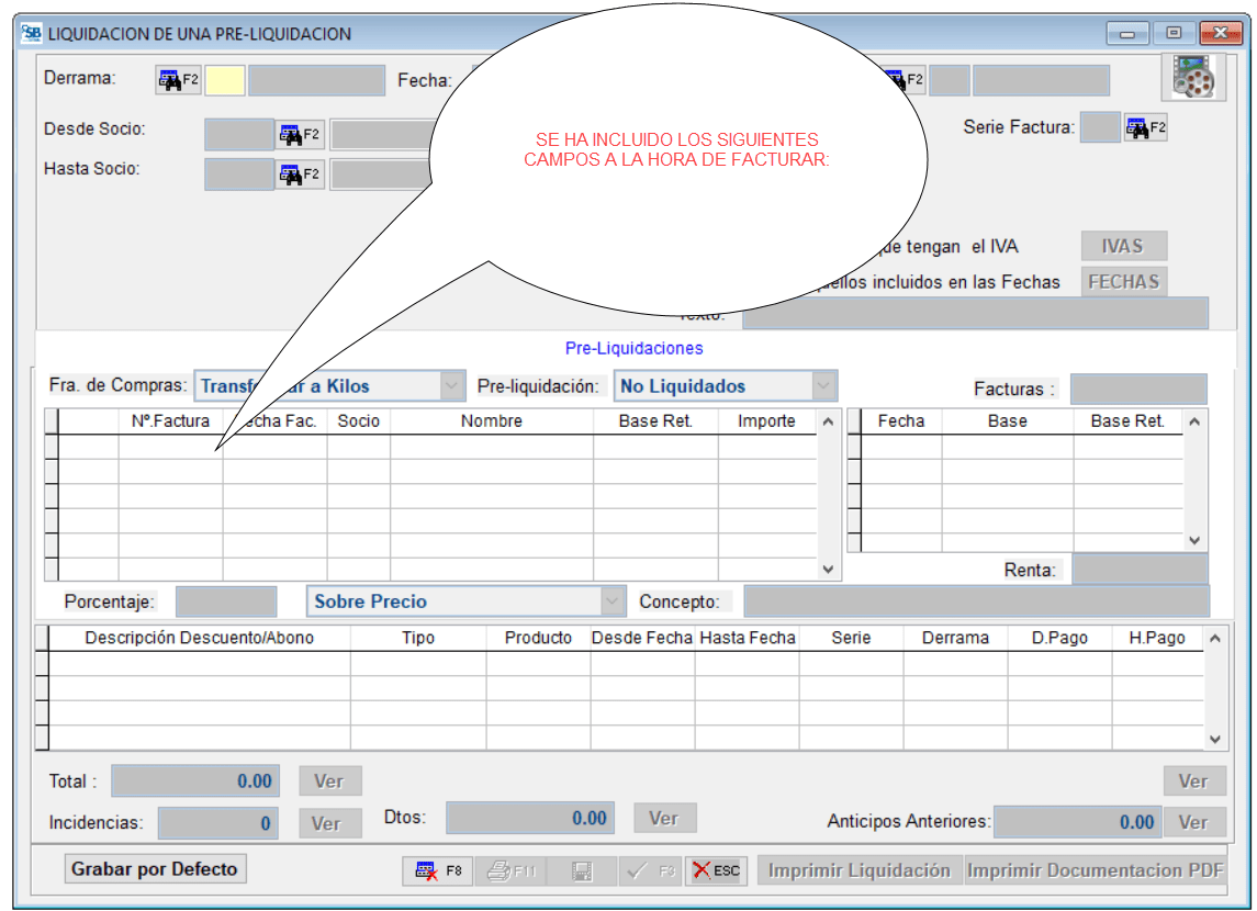 Liquidacion de una Pre-liquidación