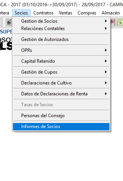 Informes de Socios