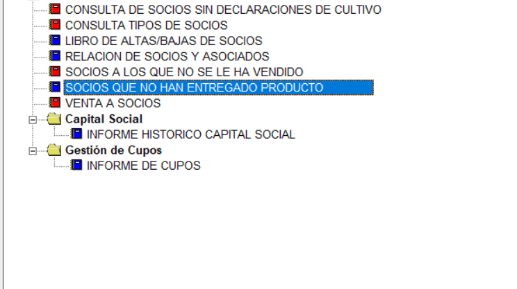 Socios que no han entregado producto