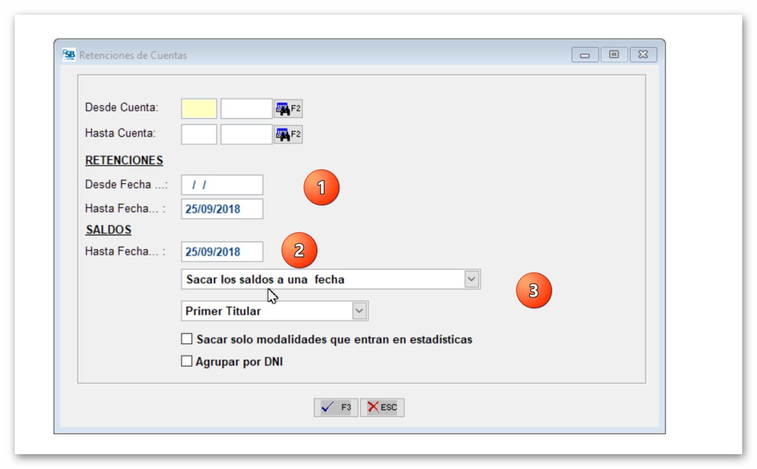 Retenciones de Cuentas
