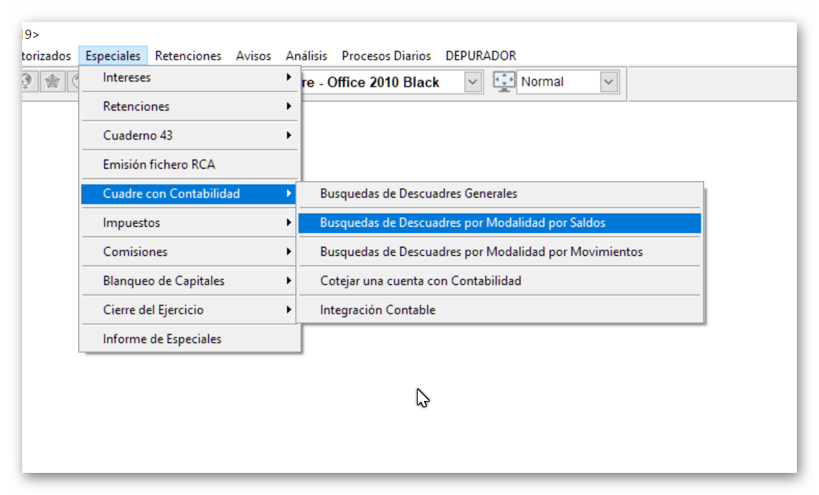 Ruta Cuadre con Contabilidad
