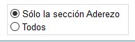 Elección de secciones
