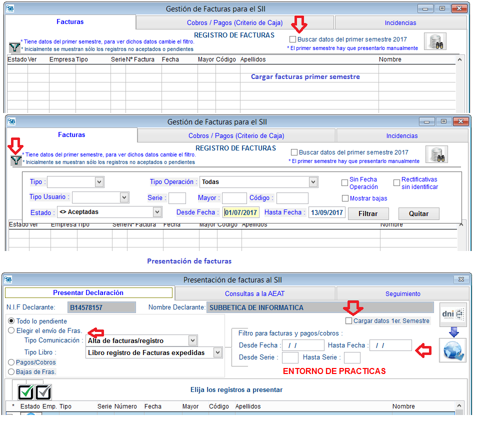 Gestión Facturas SII