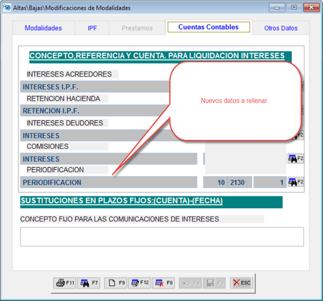 Altas/Bajas Modificaciones de Modalidades