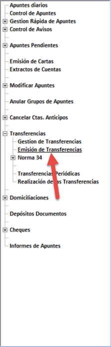 Ruta Emisión Transferencias