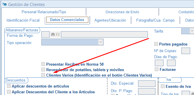 Casilla Clientes Vario
