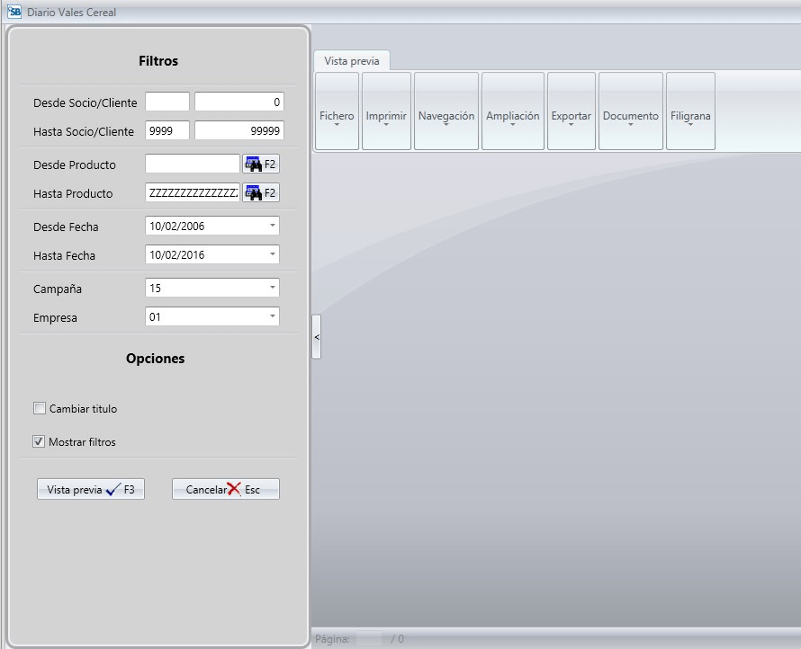 Informe de Contratos de Venta Cereal