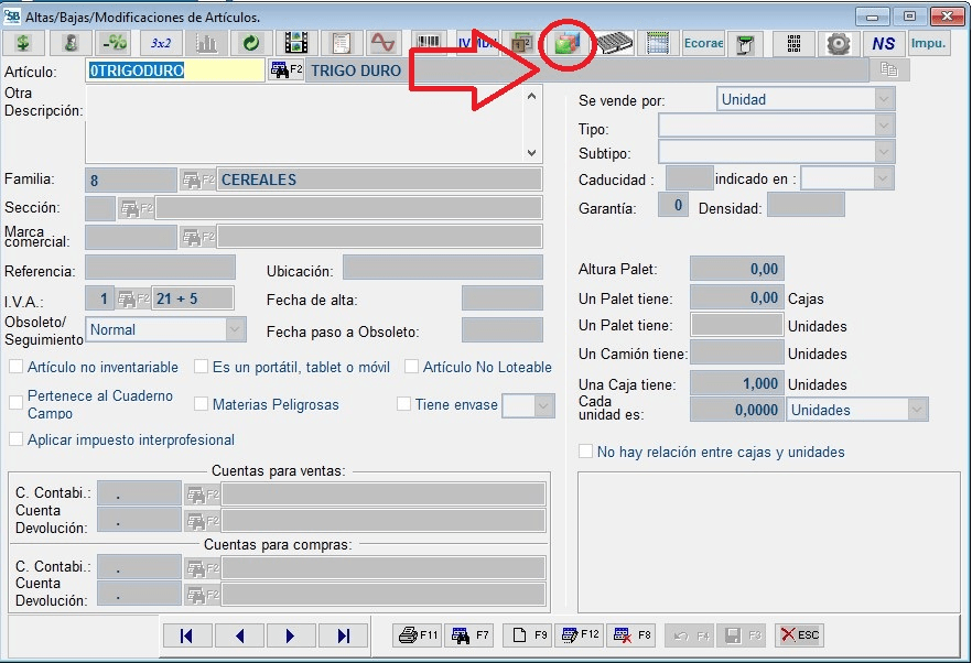 Botón "Consulta de Lotes"