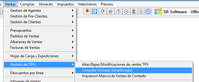 Consulta de Facturas Simplificadas