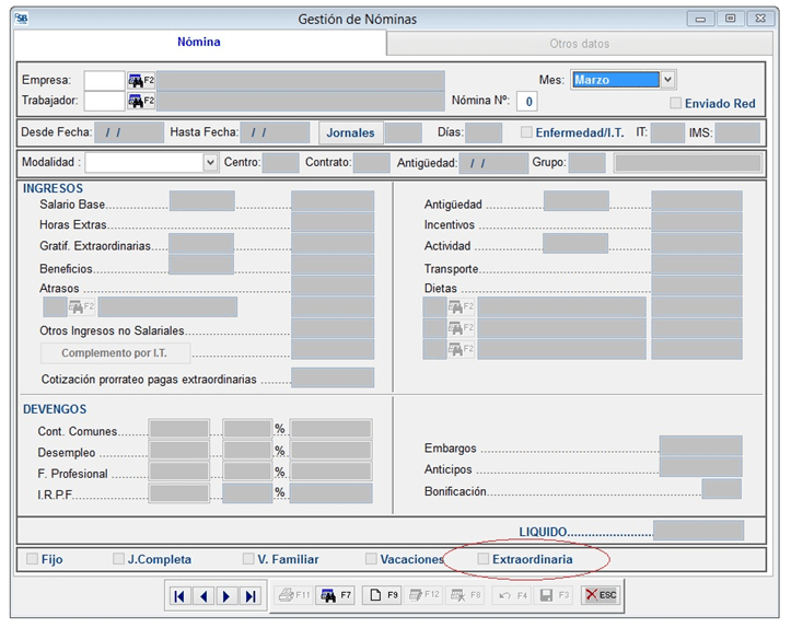 Gestión de Nóminas