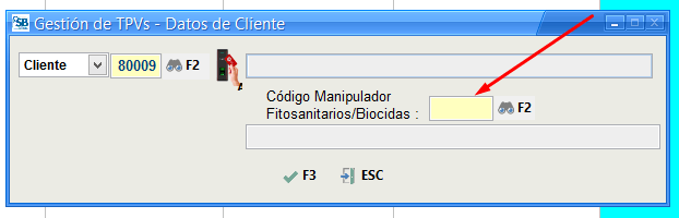 Identificación Aplicador Fitosanitarios en TPV