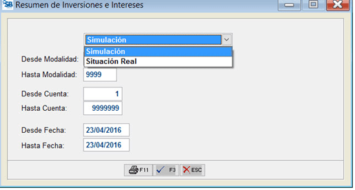 Resumen de Inversiones e Intereses