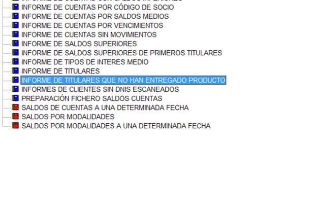 Informe Titulares no Producto Entregado