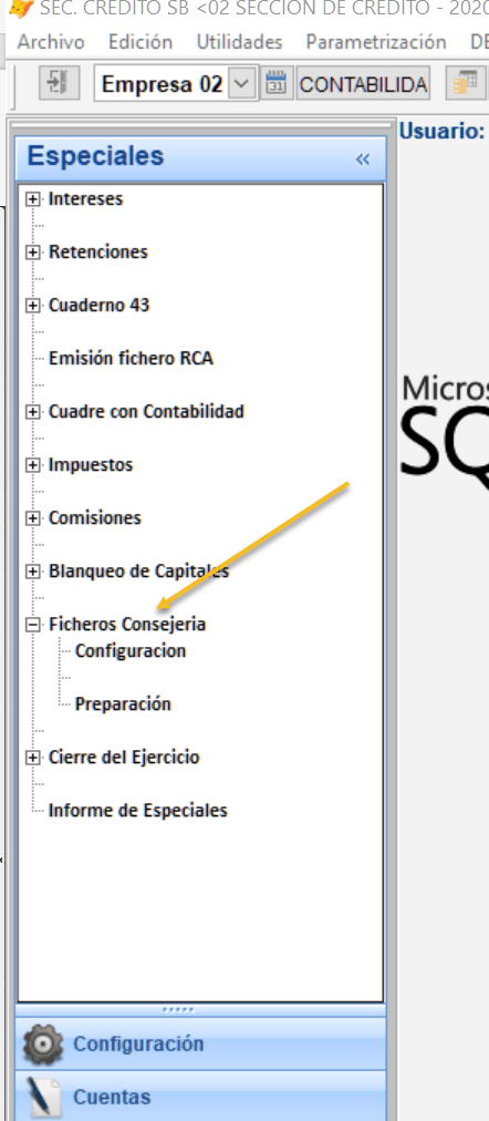 Ruta Ficheros Consejería Ruta Ficheros Consejería