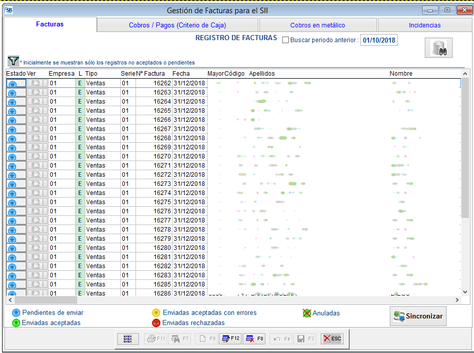 Gestión Facturas SII