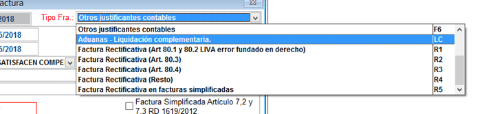 LC: Aduana – Liquidación complementaria