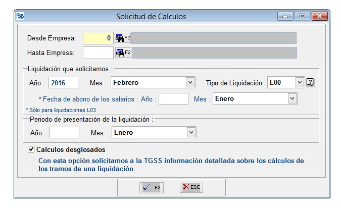 Solicitud de Cálculos