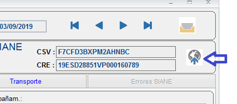 Icono Presentación en ventana de Albarán de Carga