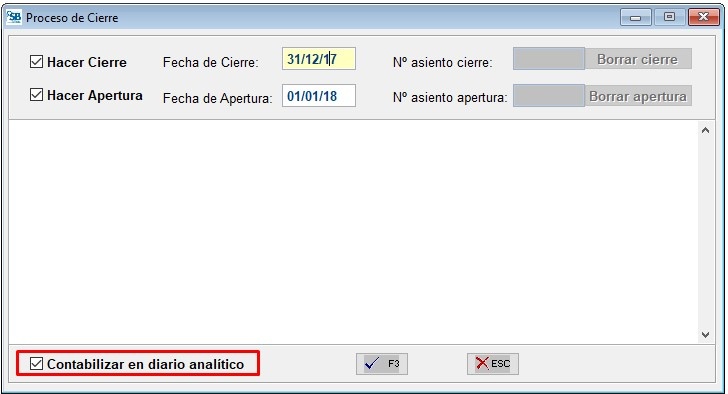 Contabilizar en diario analítico