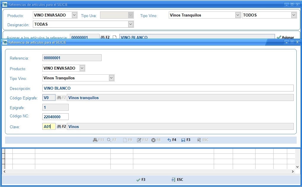 Referencia de artículos para el SILICIE